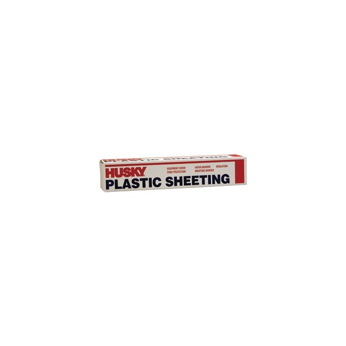 Husky Clear Polyethylene Plastic Sheeting