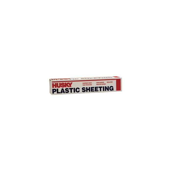 Husky Clear Polyethylene Plastic Sheeting