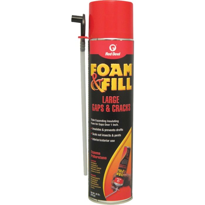 Red Devil 20oz Foam & Fill Large Gaps & Cracks Expanding Polyurethane Foam Sealant