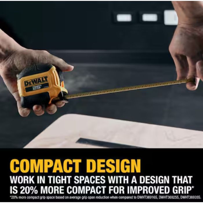 DeWalt 25' Compact Tape Measure