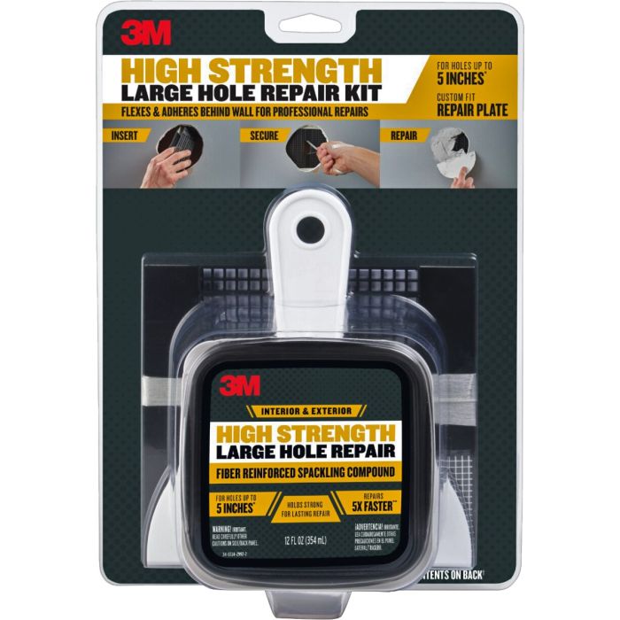 3M 12oz High Strength Large Hole Repair Kit Spackling Compound