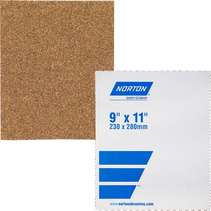 Norton 9" x 11" P60D Adalox Open Coat Paper Sheets (50 per Pack)
