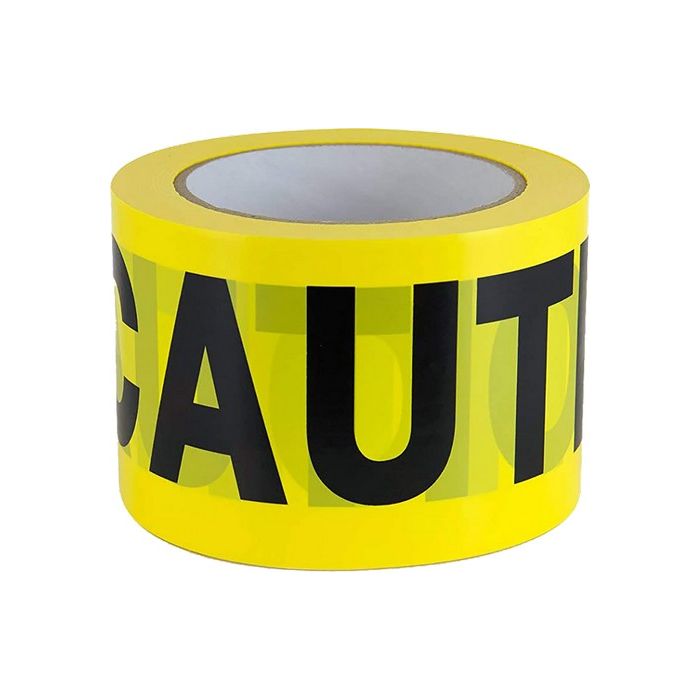 IPG 3" x 300' Barricade Ribbon Yellow Caution Tape