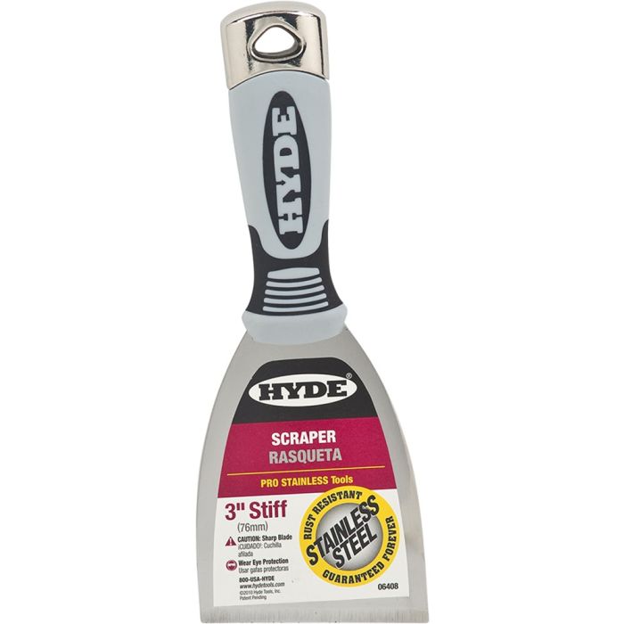 Hyde 3" Pro Stainless Stiff Scraper Hammer Head