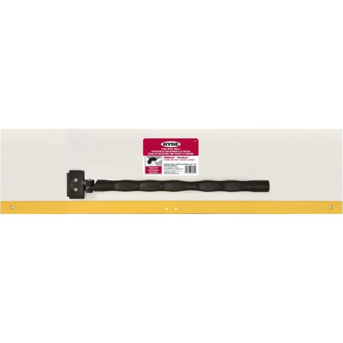 Hyde 36" x 9" Hi-Impact Poly Spray Shield w/ Pivot Neck & 18" Handle