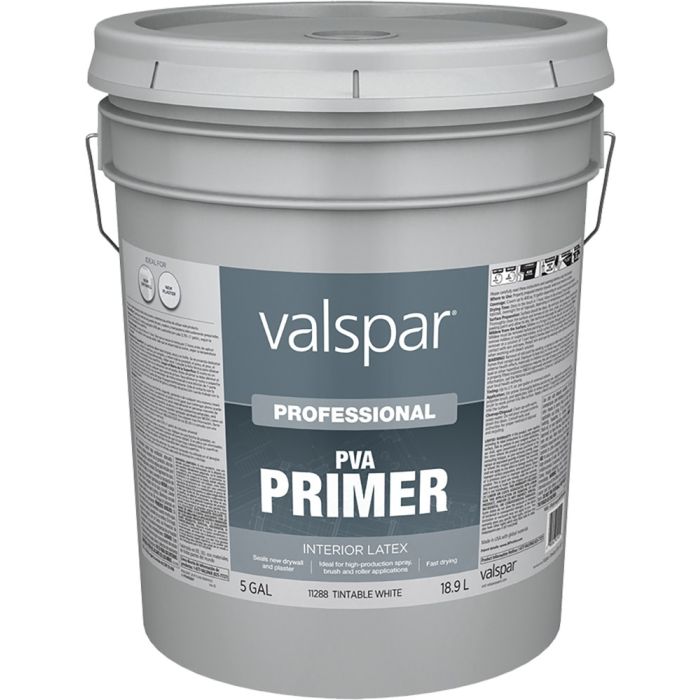 Valspar 5gal White Pro-Hide Interior Latex PVA Primer & Sealer