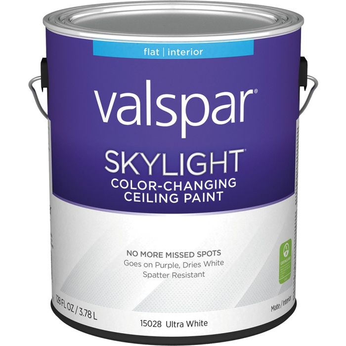 Valspar 1gal Flat Finish Ultra White Skylight Color-Changing Ceiling Paint
