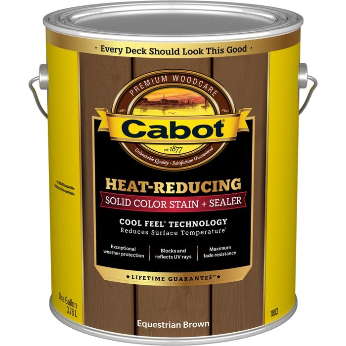 Cabot One Gallon Heat-Reducing Solid Color Stain + Sealer w/Cool Feel Technology