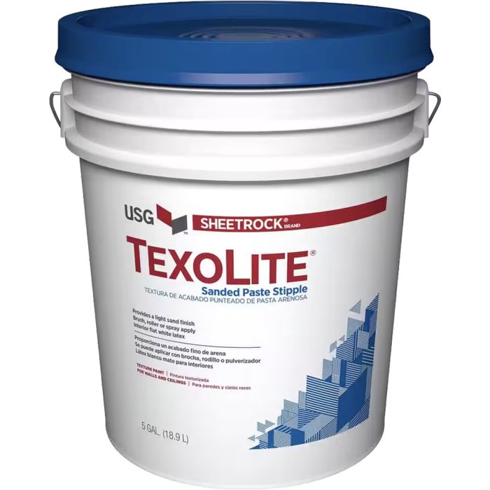 USG 5gal Texolite Sanded Paste Stipple White