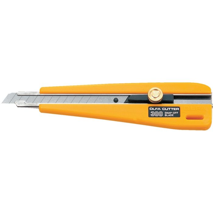 OLFA 300 9mm 13-Pt Classic Ratchet-Lock Precision Snap-Off Utility Knife