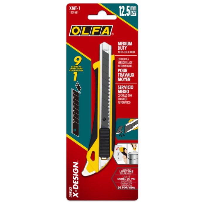 OLFA 12.5mm X-Design Medium Duty Auto-Lock Knife