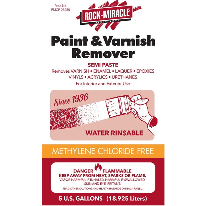 Rock Miracle Fast Acting Multi-Layer Paint & Varnish Removers
