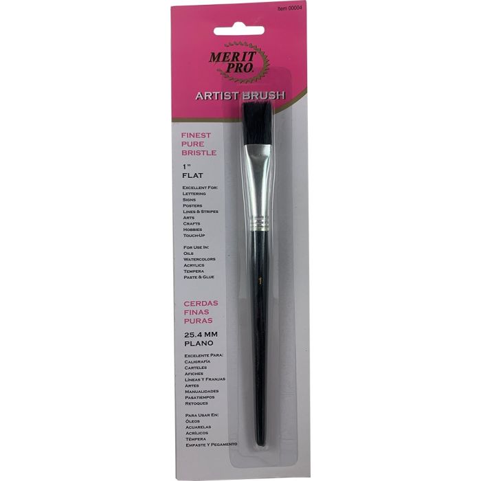 Dynamic Flat Pure Bristle Artist Brushes
