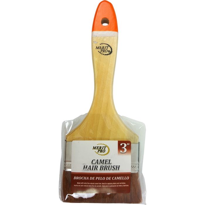 Merit Pro 3" Camel Hair Paint Brush (Case of 12)