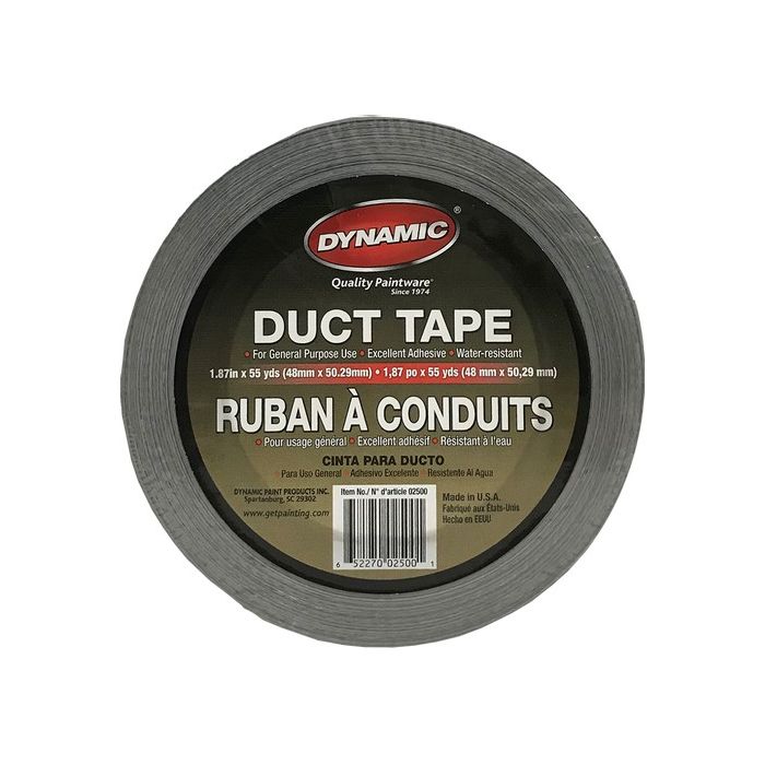Dynamic 1.87" x 55yd (48mm x 50.29m) Grey Utility Duct Tape