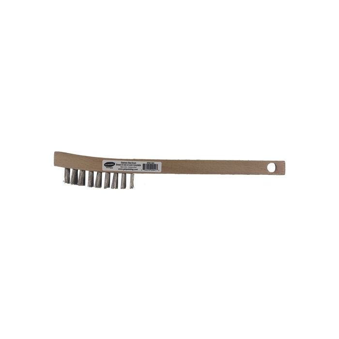 Dynamic 2x9 Row Stainless Steel Mini Wire Brush
