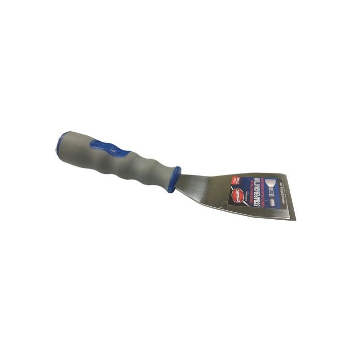 Dynamic 3" Bent Scraper w/Threaded Handle and .060" Carbon Steel Blade