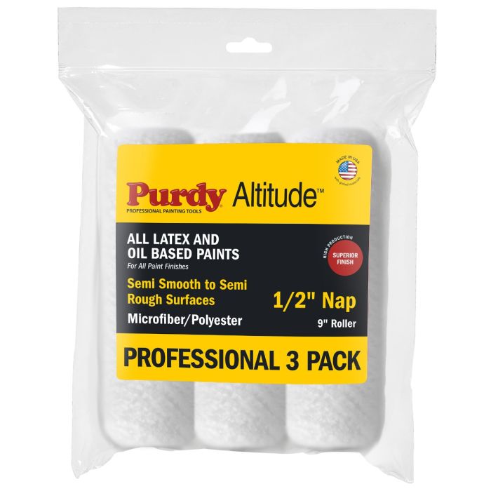 Purdy 9" x 1/2" Nap Altitude Microfiber/Polyester Blend Roller Cover (3pk)