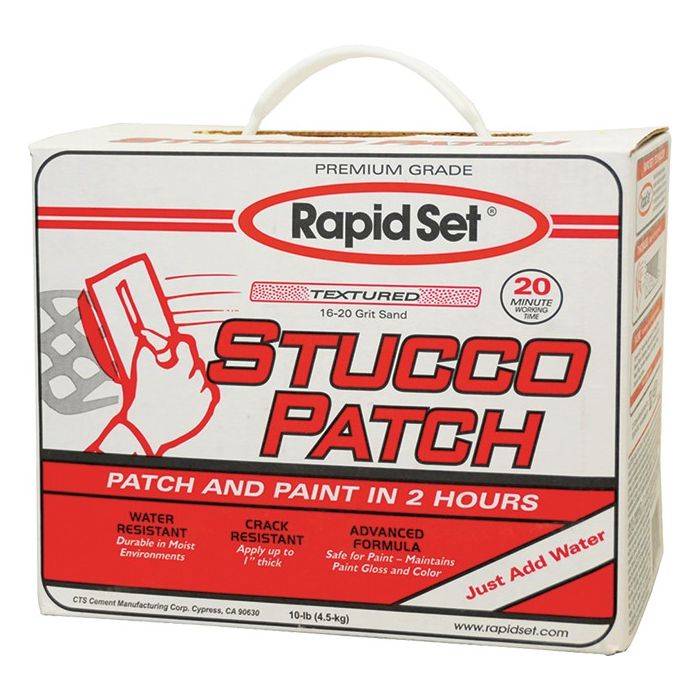 Rapid Set 10lb Box Stucco Patch Stucco Repair Material