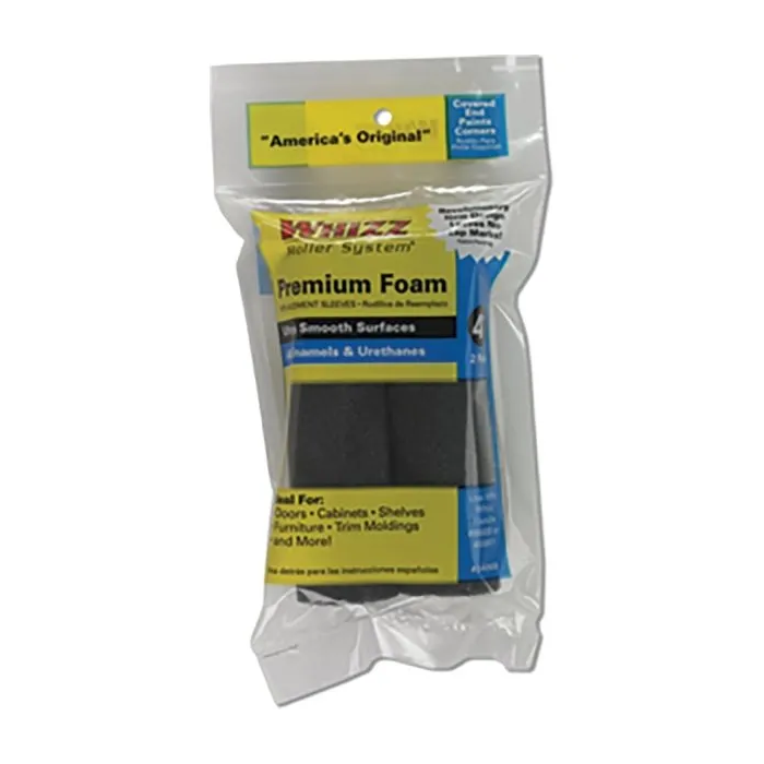 Whizz 4" Premium Black Sponge Mini Roller (Case of 100)