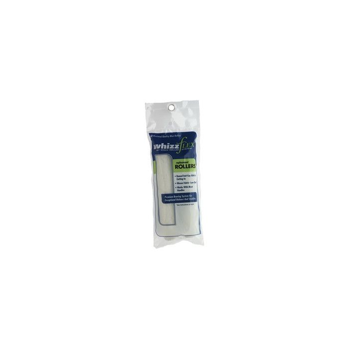 Whizz 6-1/2" White Whizzflex Woven 3/8" Nap Mini Roller 2Pk