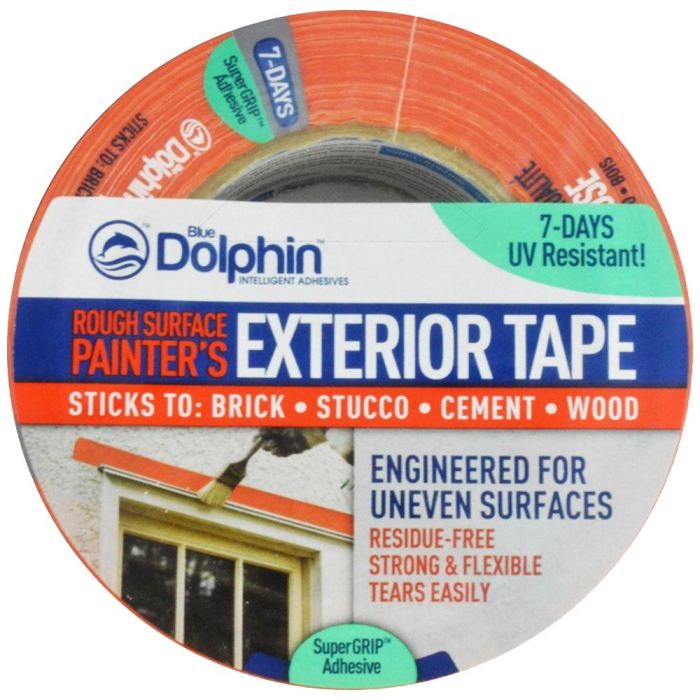 Blue Dolphin 1.88" x 54.6yd Rough Surface Exterior Masking Tape
