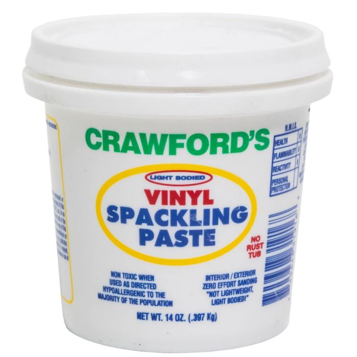 Crawfords Light Bodied Spackling Paste (Plastic Container)