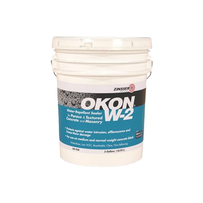 Okon 5gal W-2 WB Water Repellent Sealer Med Density Porous