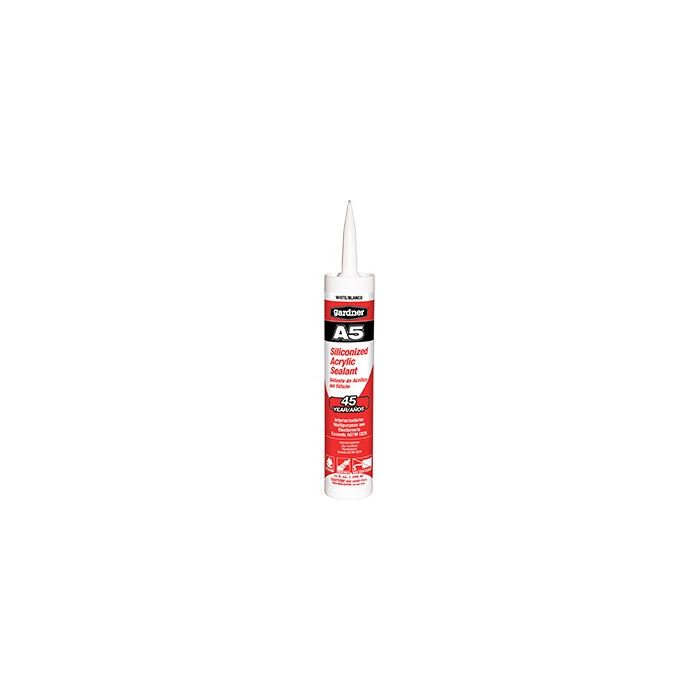 Gardner Gibson 10oz White A5 Siliconized Acrylic Sealant 45 Year