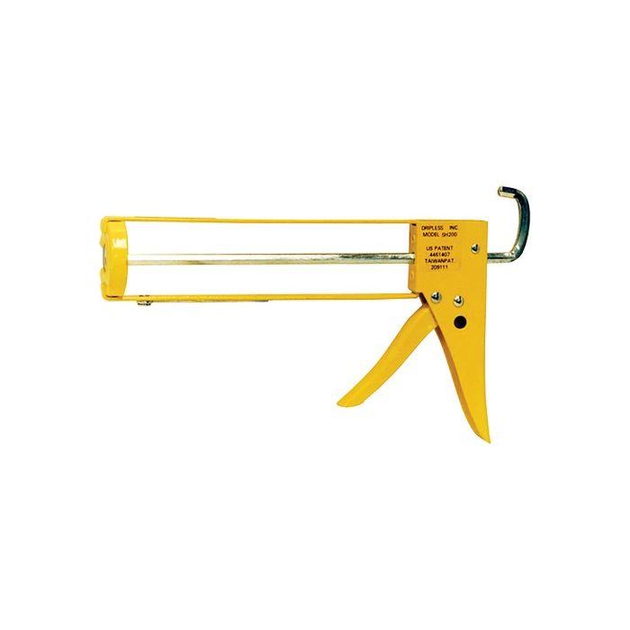 Dripless 10oz Hex Rod Skeleton Caulk Gun w/10:1 Thrust Rtio