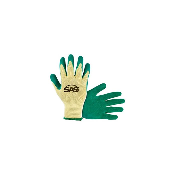 SAS Cotton/Polyester Knit w/Latex Coated Palm Gloves