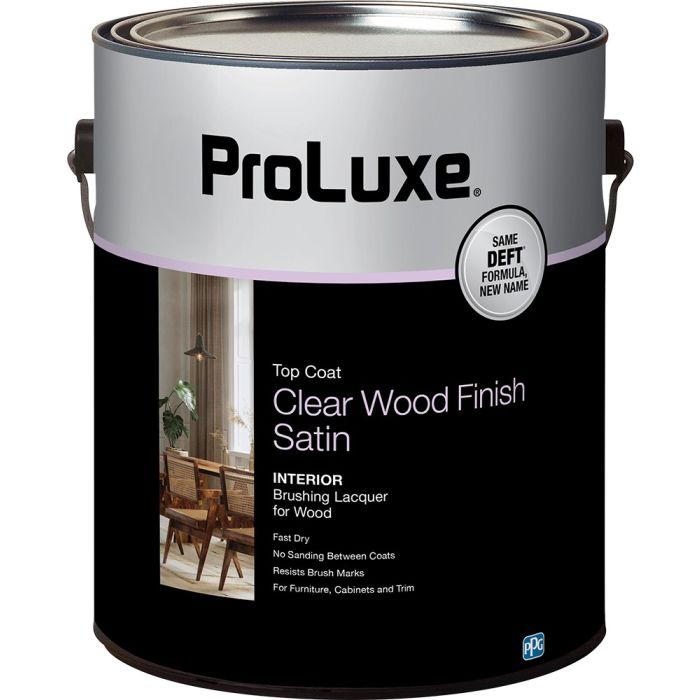 ProLuxe Clear Interior Wood Finish Brushing Lacquers
