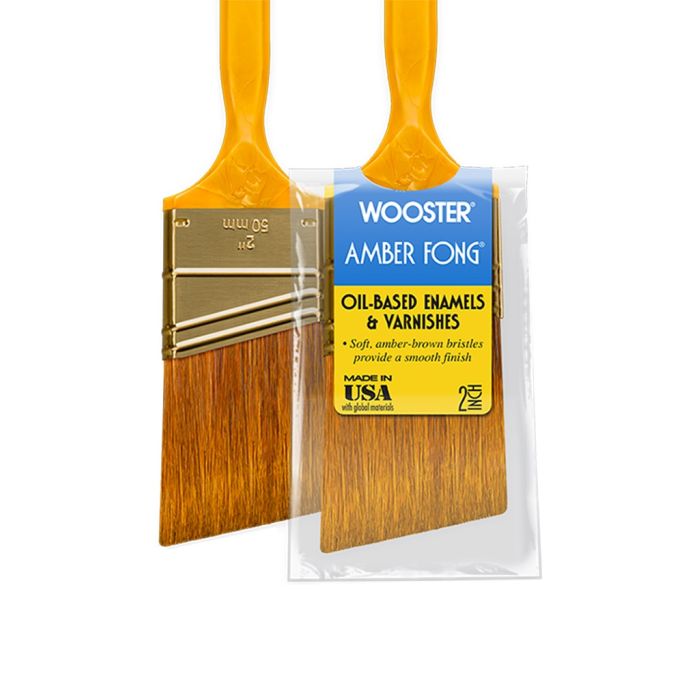 Wooster Amber Fong Brown China Bristle Paint Brushes