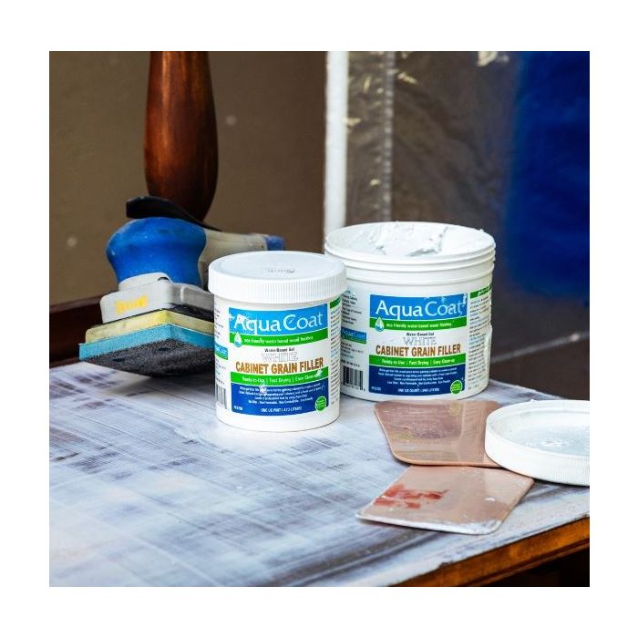 Aqua Coat White Cabinet Grain Filler