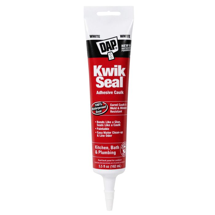 DAP Kwik Seal 5.5 oz. Kitchen & Bath Adhesive Caulk