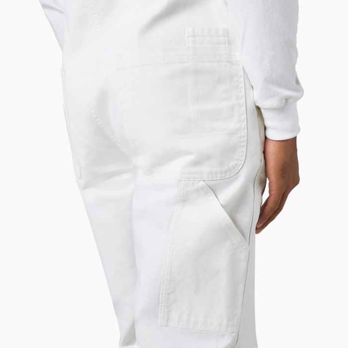 Dickies White Painter Bib Overalls