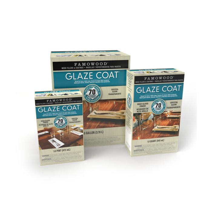 Famowood Clear Glaze Coat High Build Epoxy Coating Two Part Kit