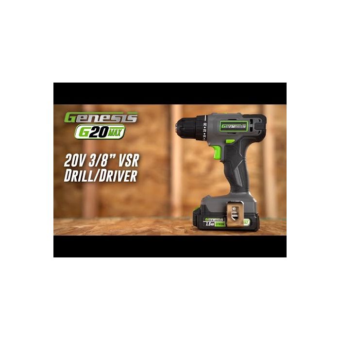 Genesis 20V 2-Speed 3/8" Drill / Driver