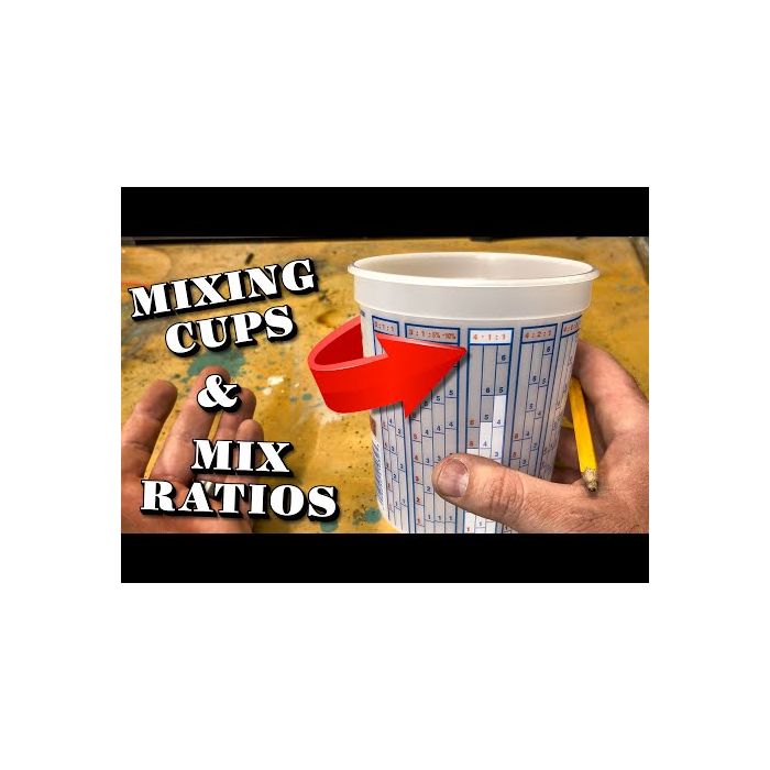Dynamic 5qt Disposable Mix and Measure Cup Plus Ratios
