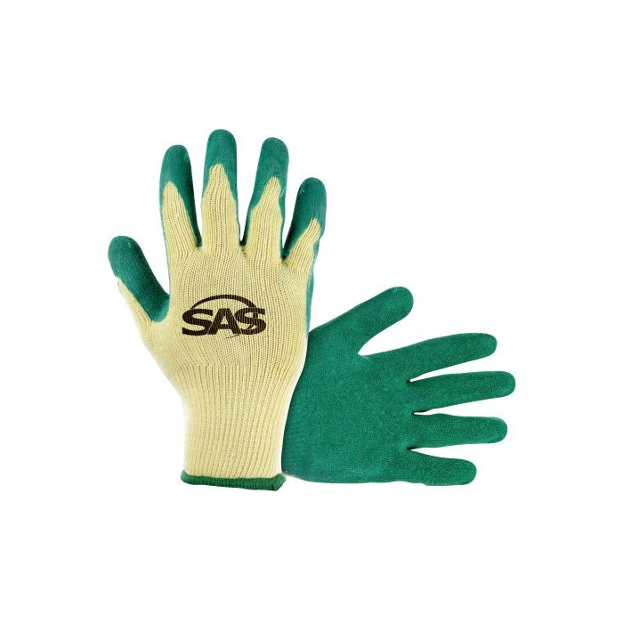SAS Cotton/Polyester Knit w/Latex Coated Palm Gloves