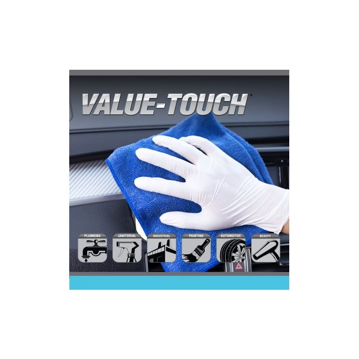 SAS 5mil Value-Touch Latex Disposable Gloves Powdered (100Pk)