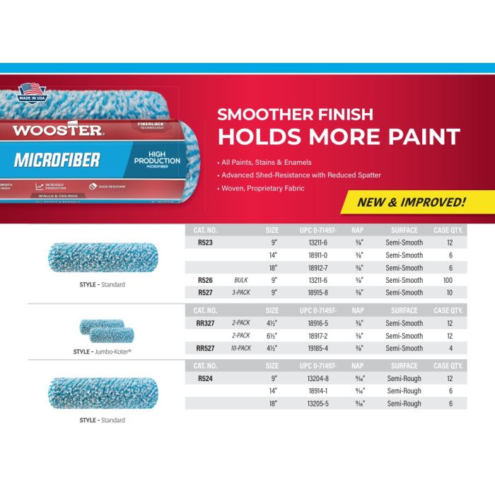 Wooster Microfiber Roller Covers
