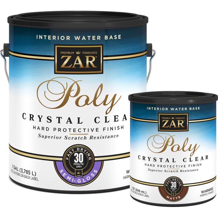 Zar Crystal Clear Interior Water-Based Polyurethanes