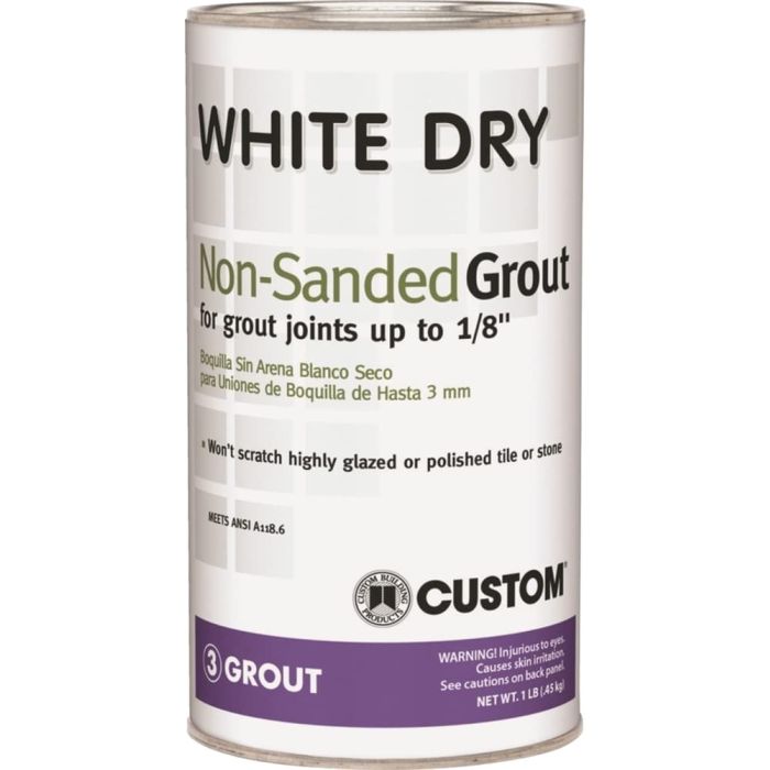 Custom White Dry Non-Sanded Grout