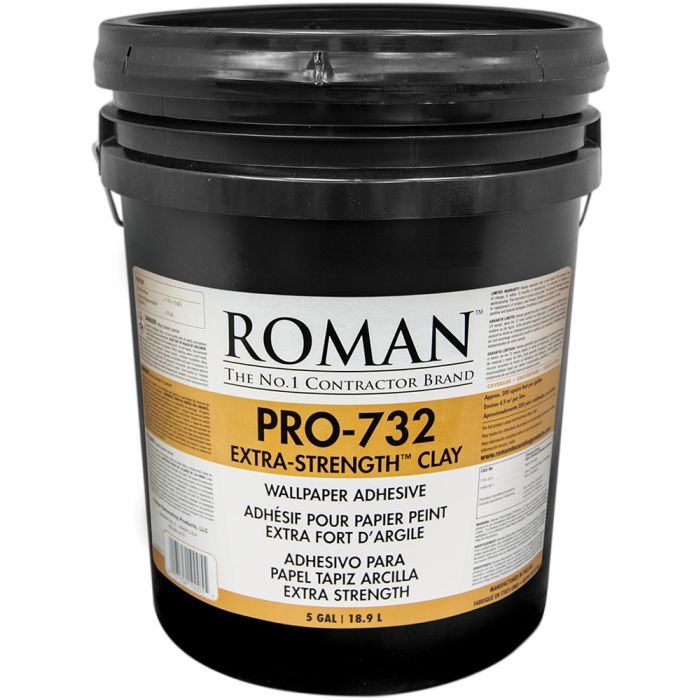 Roman PRO-732 5gal Extra Strength Clay Base Wallpaper Adhesive