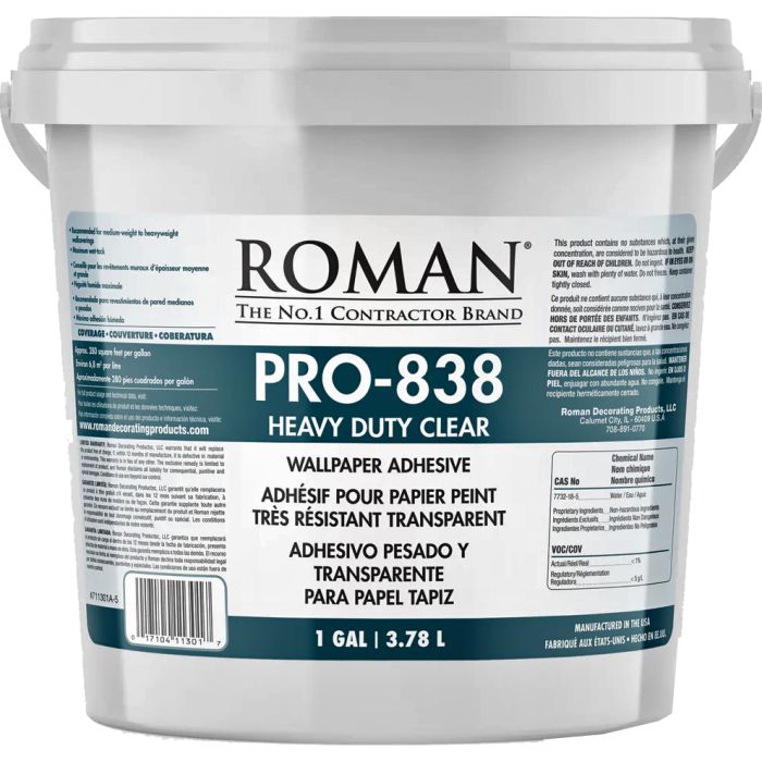 Roman PRO-838 Clear Heavy Duty Adhesives