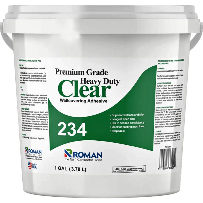 Roman Clear 234 Heavy Duty Premium Grade Wallpaper Adhesives