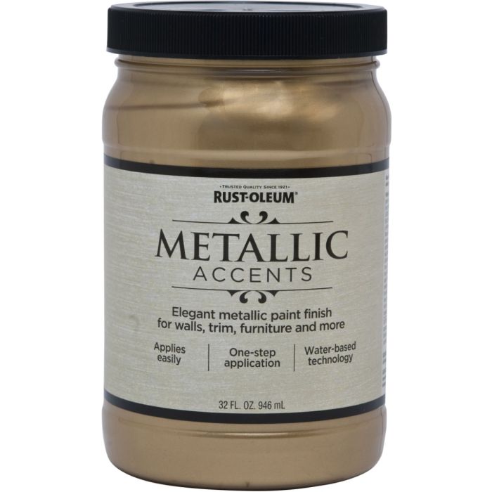 Rust-Oleum 1qt Soft Gold Metallic Accents Paint Finish