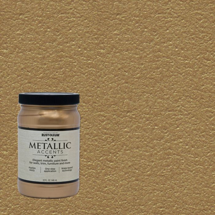 Rust-Oleum 1qt Soft Gold Metallic Accents Paint Finish