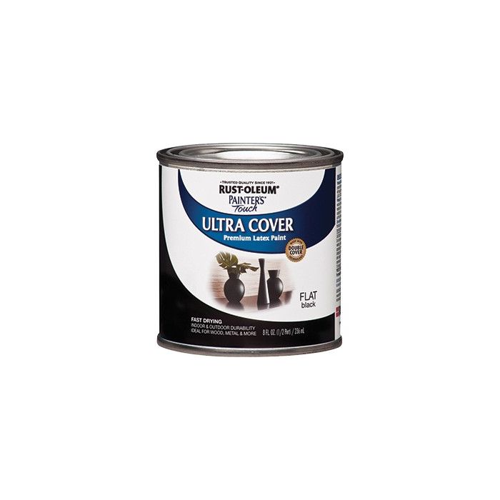 Rust-Oleum .5pt Flat Black Painters Touch Paint